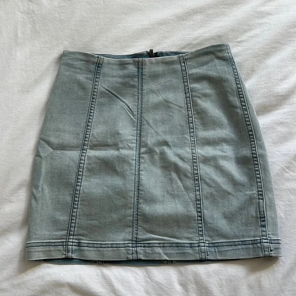 Free People Modern Femme Denim Mini - Picture 2 of 5